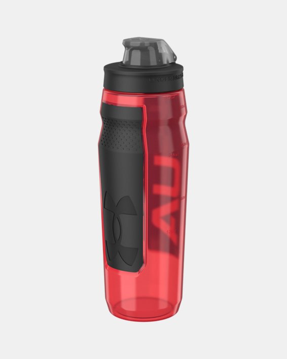 UA Playmaker Squeeze 32 oz. Water Bottle, Red, pdpMainDesktop image number 1